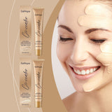 Gold Foundation Concealer, Natural Lightweight Skin Concealer Makeup, Moisturizing Liquid Foundation