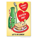 Love Note Postcards Book | 30 Postcards with Horrible Puns and Retro