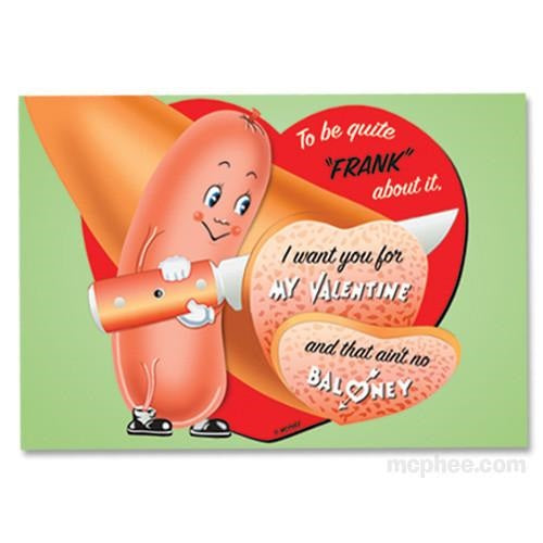 Love Note Postcards Book | 30 Postcards with Horrible Puns and Retro