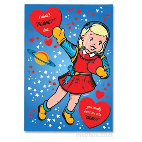 Love Note Postcards Book | 30 Postcards with Horrible Puns and Retro