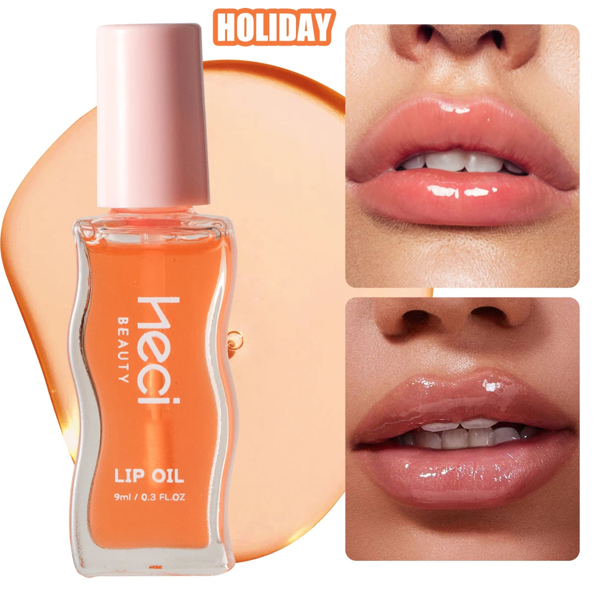 Fruity Tinted Lip Oil 4pcs, Moisturizing Jelly Lip Gloss For Spring & Summer, Mirror Shine Glass-Look Lips