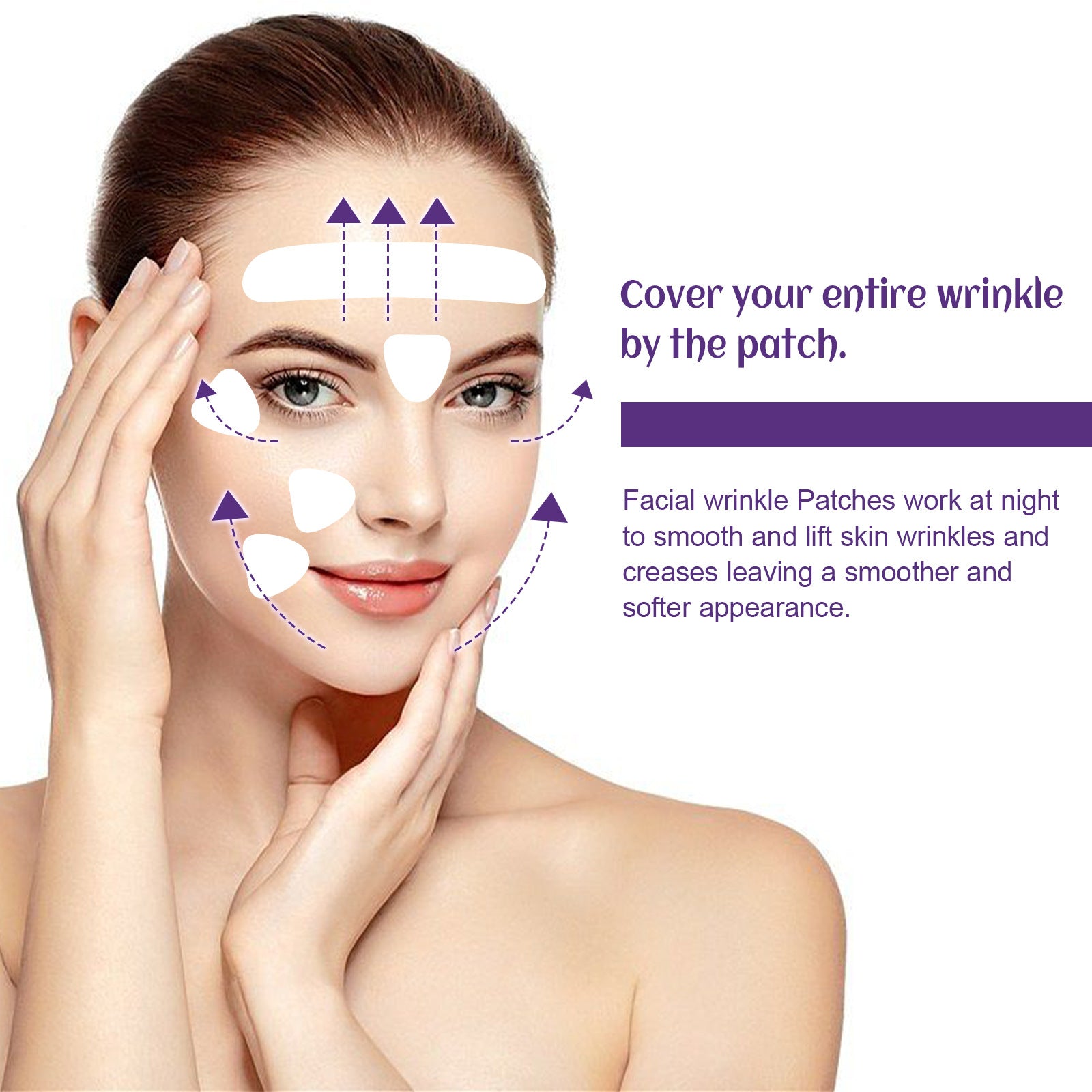 Facial Wrinkle Anti-aging Mask Patches, Lifts Facial Skin Tightens Mouth Line 100 Patches
