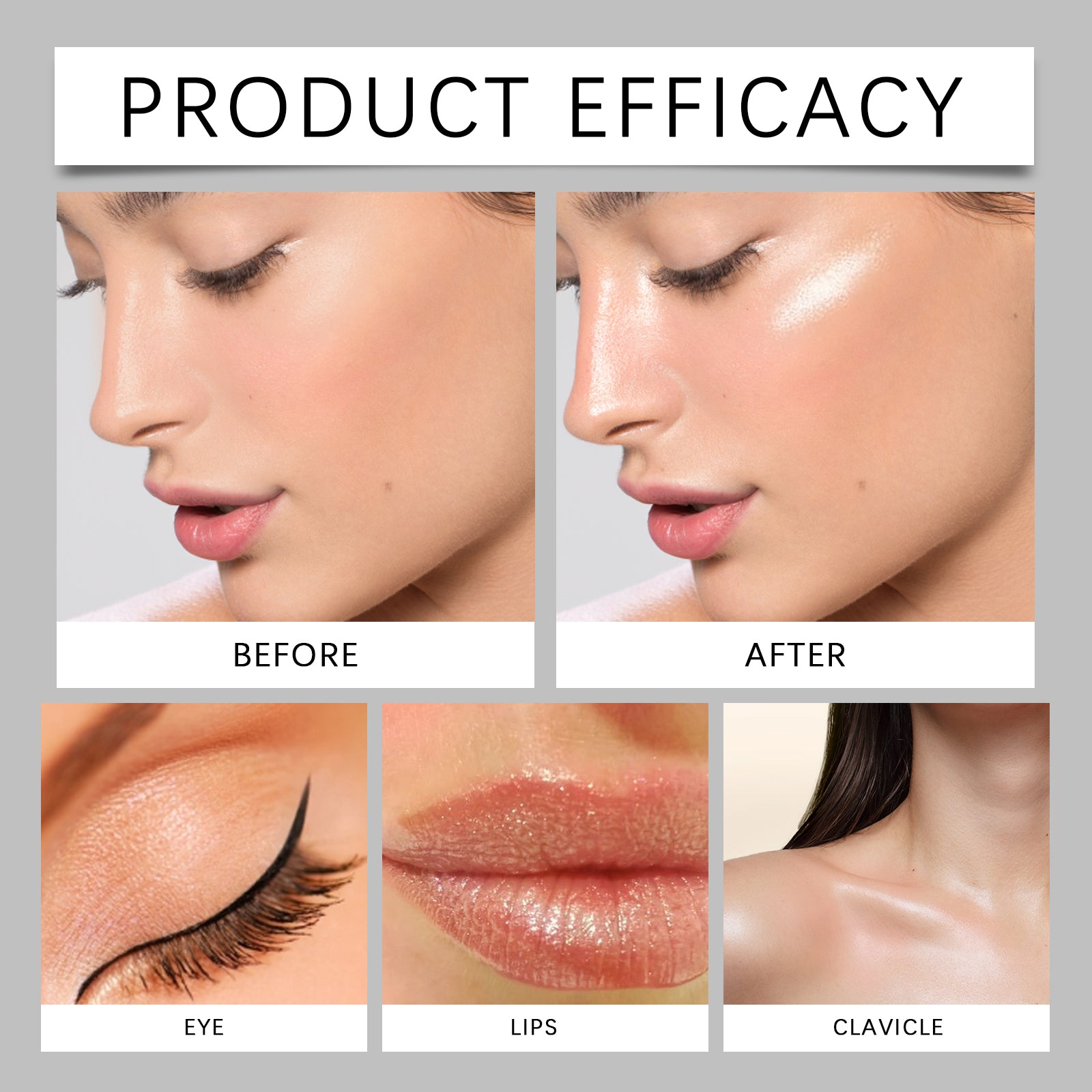 Body Shimmer Oil Moisturizer, Facial and Body Liquid Highlighter, Vitamins, Aloe, Jojoba Oil for Skin Care